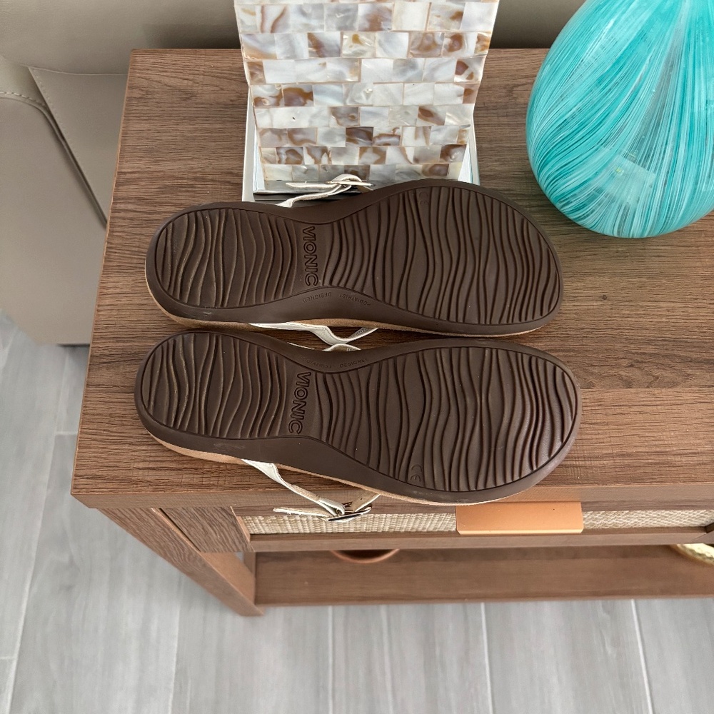 Vionic Rest Ricci Sandal White Sz 8 - Picture 7 of 9